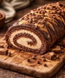 Chocolate Peanut Butter Cake Roll Recipe Easy Chocolate Swiss Roll Dessert Peanut Butter Chocolate Homemade Farmstead Baking Recipe