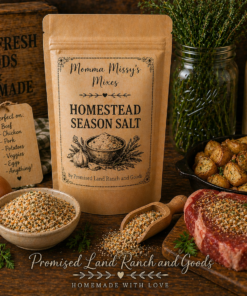 Homestead Seasoned Salt | All Purpose Seasoning Blend | Garlic Herb Salt for Everyday Cooking