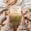 Hands holding on farmstead blanket with coffee When the Nest Empties faith ebook held by hands in cream sweater over cozy farmstead blanket with coffee — empty nest devotional by Missy Lynn