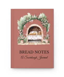 Alternative view of Rose Bread Notes Sourdough Baking Journal Hardcover Baking Log Book Starter Tracker Homestead Kitchen Notebook Gift