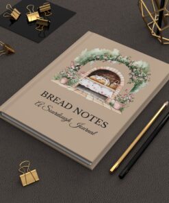 Brown Bread Notes Sourdough Baking Journal Hardcover Bread Baking Log Book Starter Tracker Homestead Kitchen Notebook Gift