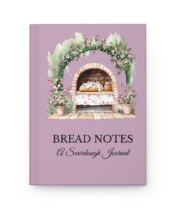 Alternative view of Lilac Bread Notes Sourdough Baking Journal Hardcover Bread Baking Log Book Starter Tracker Homestead Kitchen Notebook Gift