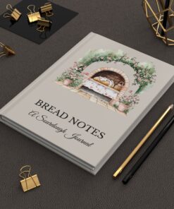 Cream Bread Notes Sourdough Baking Journal Hardcover Bread Baking Log Book Starter Tracker Homestead Kitchen Notebook Gift