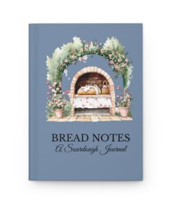 Alternative view of Blue Bread Notes Sourdough Baking Journal Hardcover Bread Baking Log Book Starter Tracker Homestead Kitchen Notebook Gift