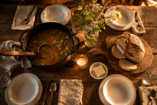 homestead dinner ideas simple from scratch meals