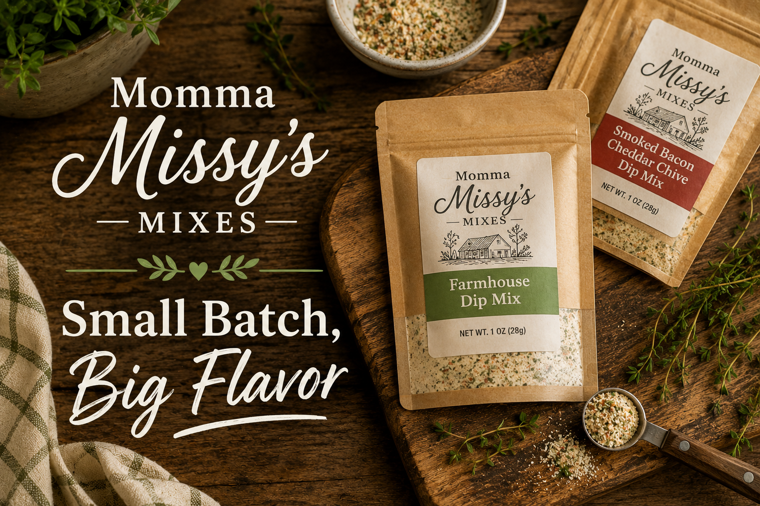 Momma Missy's Mixes small batch homemade dip mix farmstead