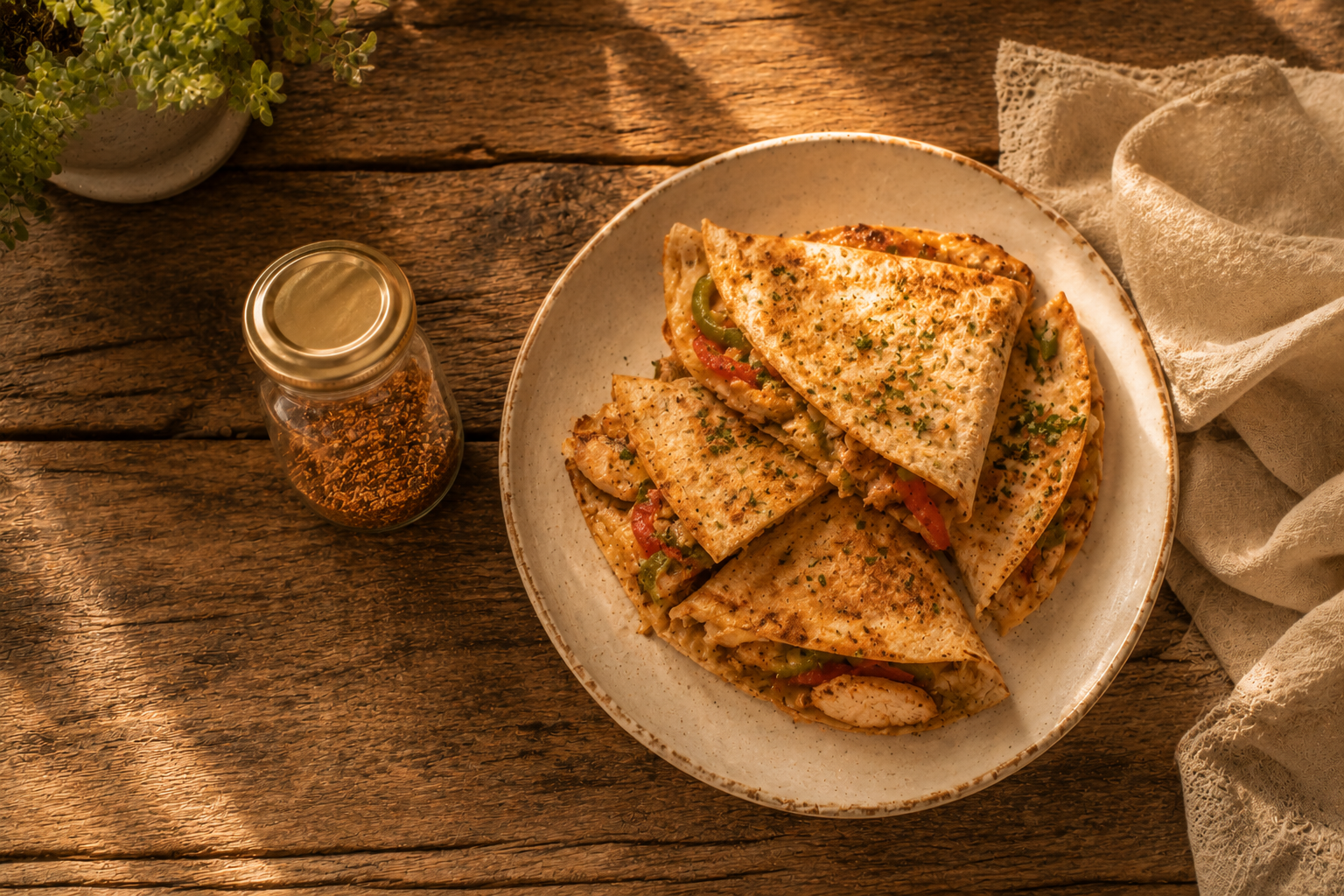 homemade fajita seasoning chicken quesadillas farmhouse dinner