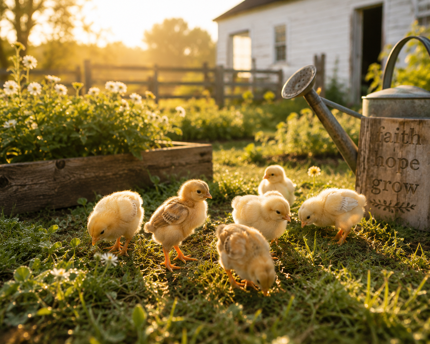 baby chicks on the farmstead a reminder of trusting God's timing for new life