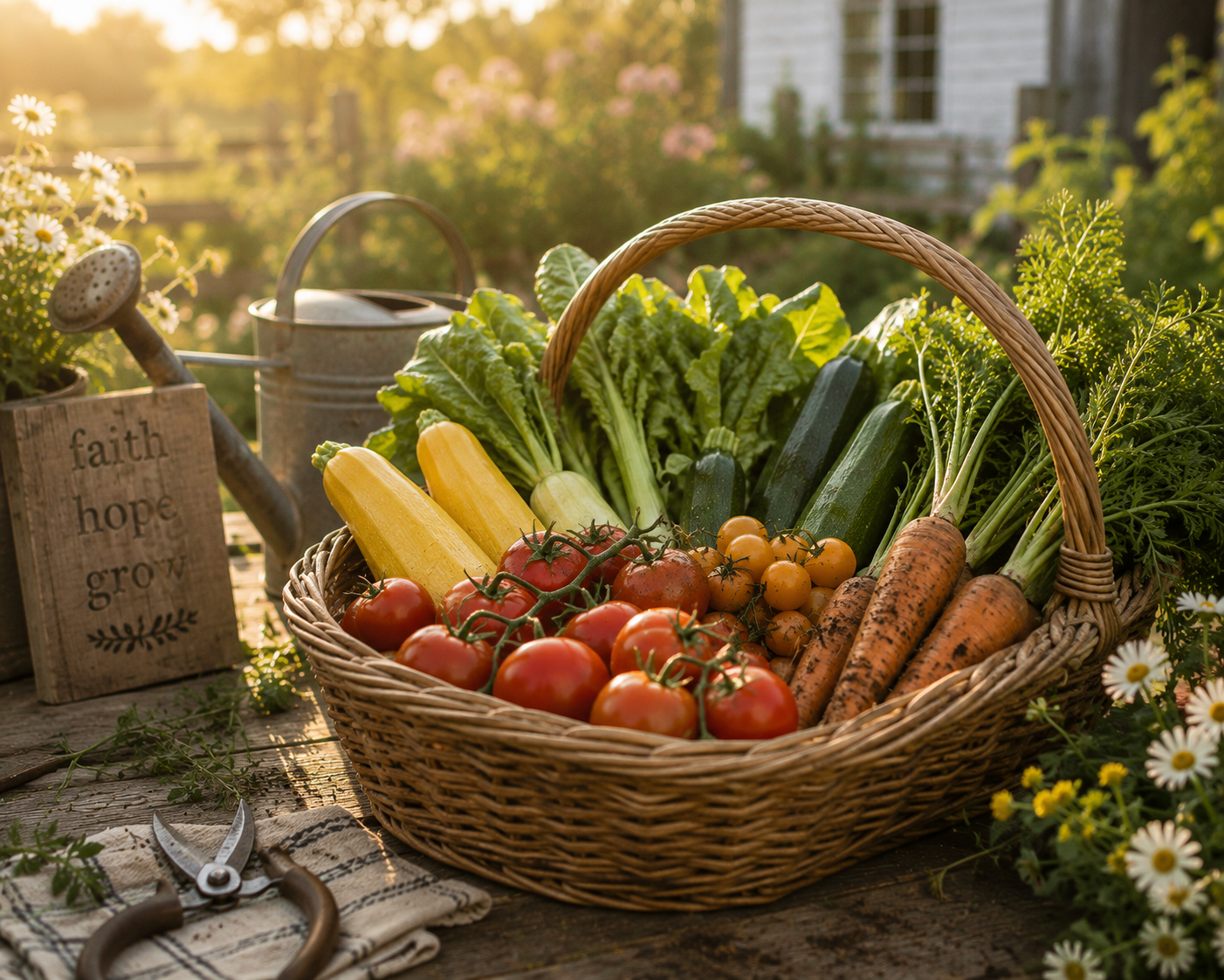summer garden harvest abundance the reward of trusting God's timing faithfully