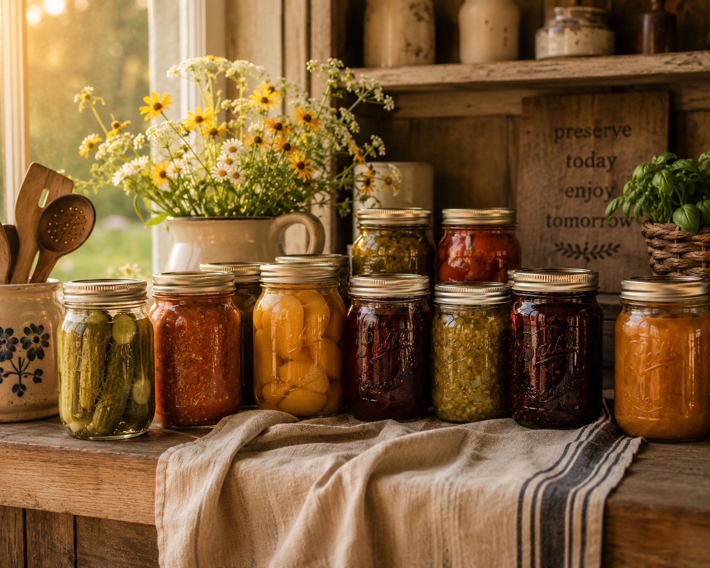 canning jars preserving the harvest a picture of trusting God's timing