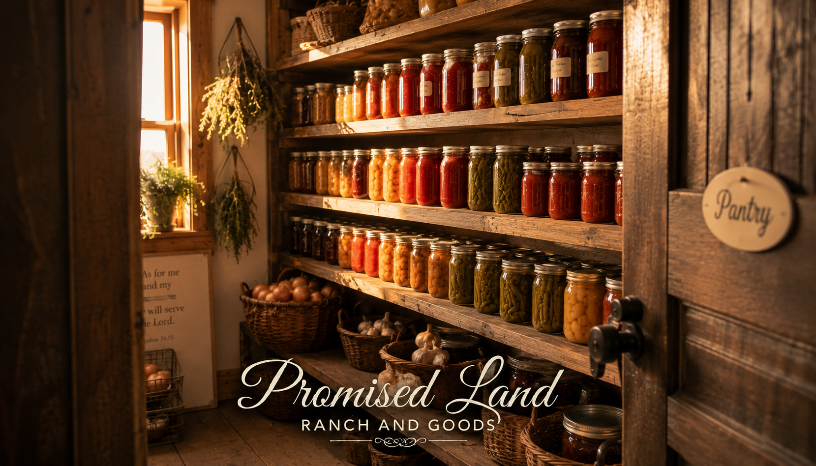stock your pantry full shelves summer harvest abundance ready to give
