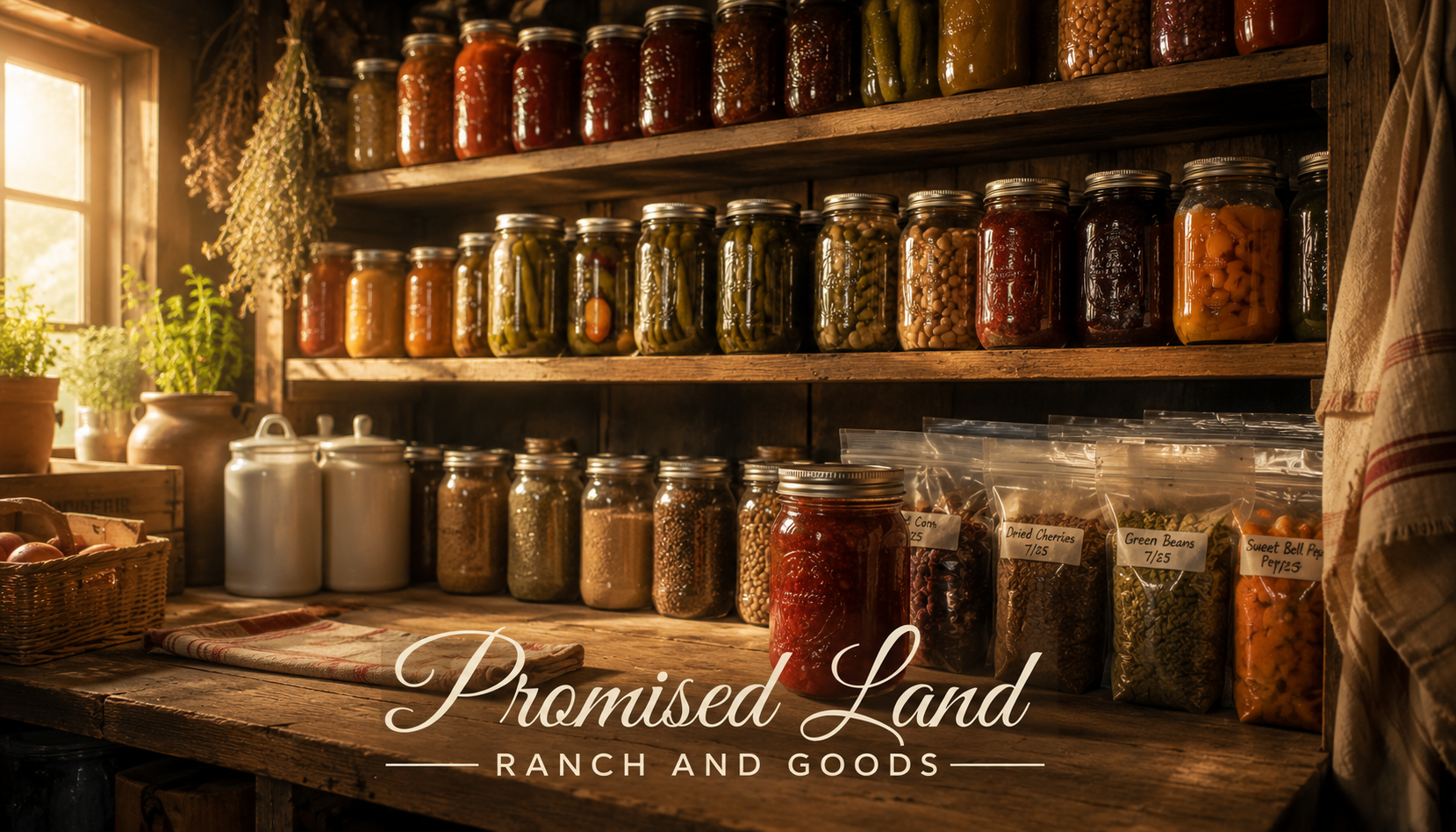 farmstead table memories full pantry shelf harvest season jars preserved food