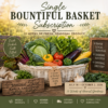 Single Bountiful Basket Subscription featuring a white harvest basket filled with fresh seasonal vegetables including cabbage, tomatoes, peppers, zucchini, squash, carrots, cucumber, garlic, and eggplant.